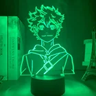 Акриловый светодиодный ночсветильник Аниме Haikyuu Shoyo Hinata, фигурка для детской спальни, Декор, ночсветильник, крутой манга, гаджет, детская настольная лампа