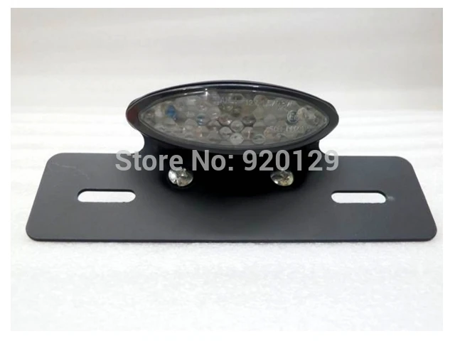 Универсальный черный задний фонарь Кронштейн номерного знака красный для ATV