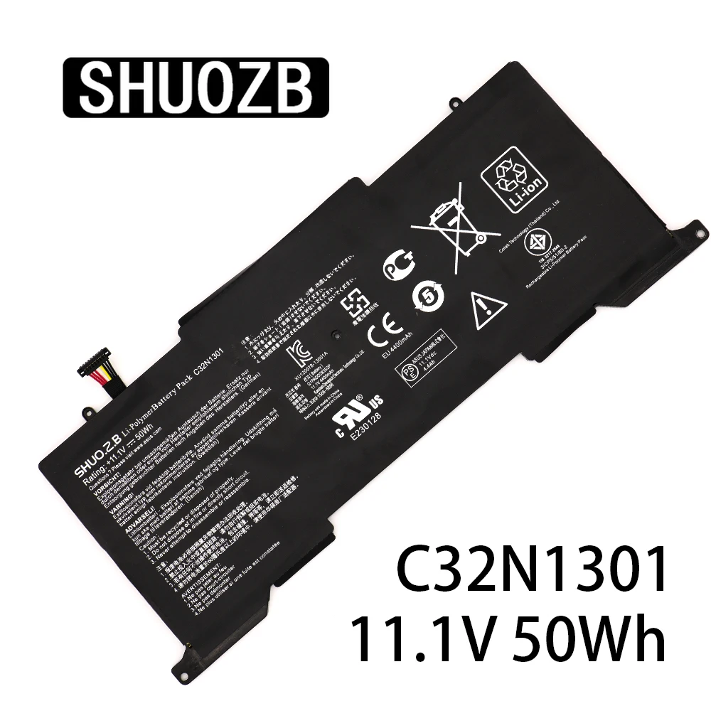 SHUOZB Новый C32N1301 Аккумулятор для ноутбука 50 Вт/ч 11 1 В ASUS ZENBOOK UX31LA US51T UX31L Series 0B200 00510000