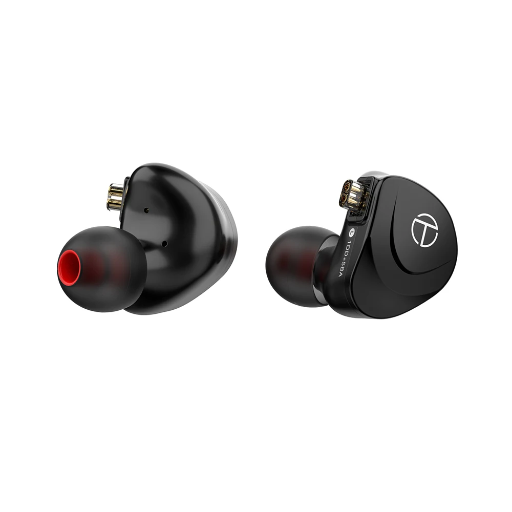 TRN V90S 5BA+1DD Metal Headset Hybrid HIFI Bass Earbuds Noise Cancelling Monitor OCC Pure Copper Cable | Электроника