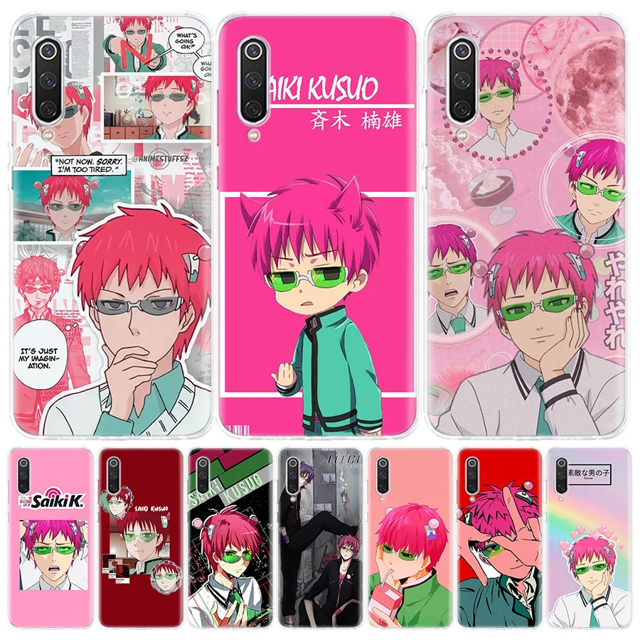 The Disastrous Life of Saiki K Kusuo Phone Case for Xiaomi Redmi Note 10 10S 11 11S 11T 9 9S 8 8T 7 9T 11E Pro 5G 7 6 5 5A MAX F