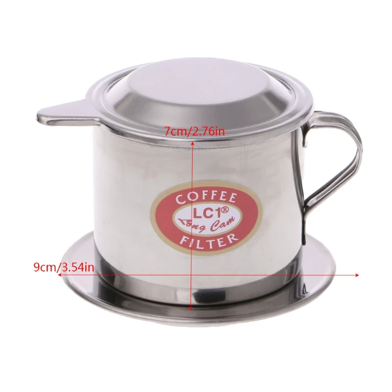 

Vietnamese Coffee Stainless Steel Cup Coffee Filter Cup Brewer Tool