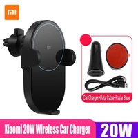 original mijia xiaomi wireless car charger 20w fast charge car phone holder for xiaomi mi 12 11 10 9 pro charging for iphone 13