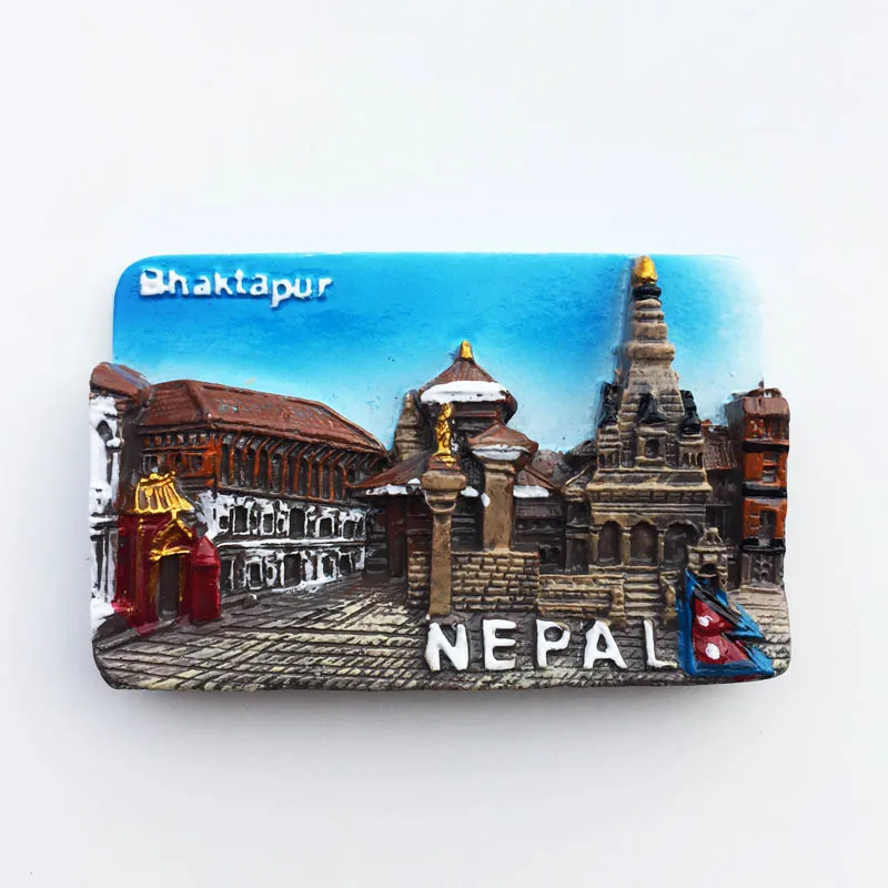 

Nepal creative travel memorial resin painted arts and crafts fridge magnet paste collection decoration gift