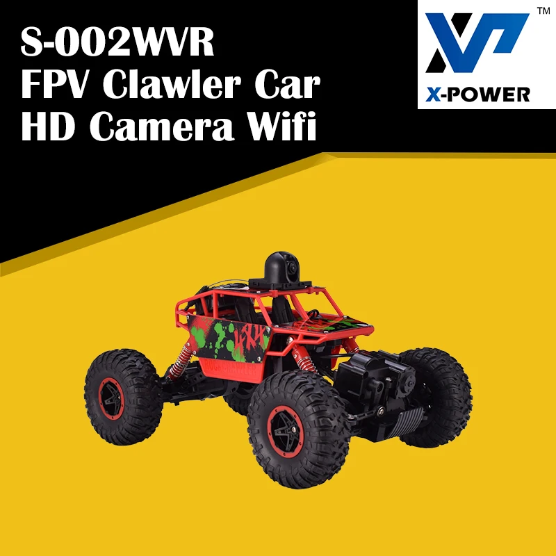 X Power FPV высокоскоростной Радиоуправляемый автомобиль 2 4G 4WD S 002WVR 1:18 720P HD камера Wifi