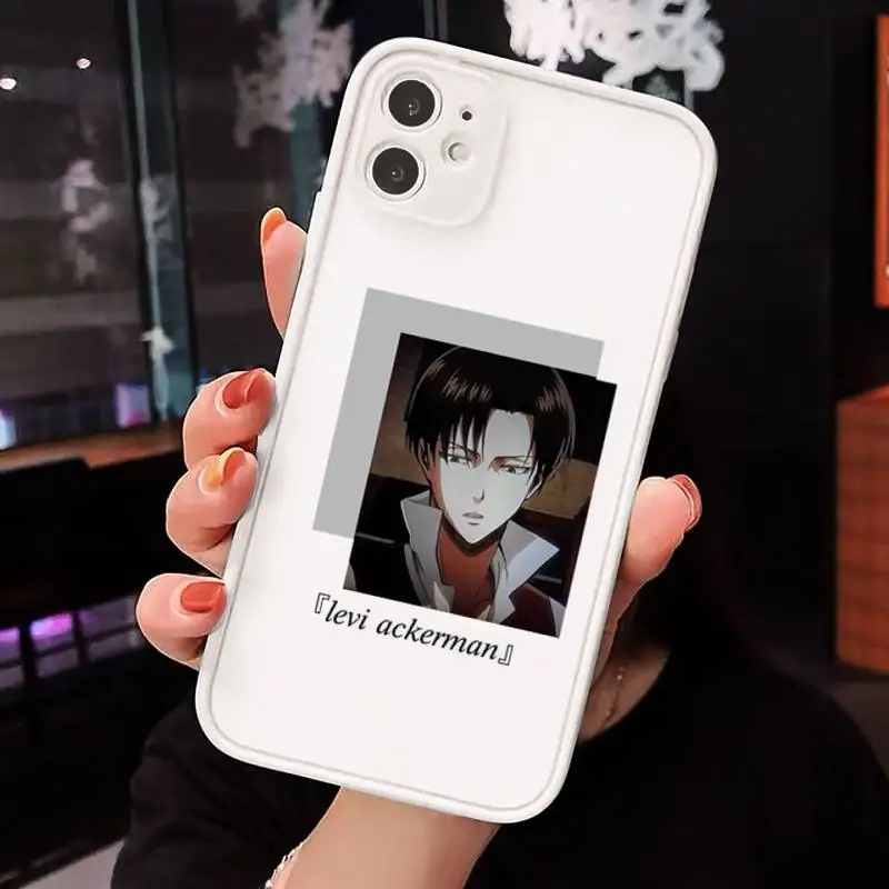 

Attack on Titan anime Phone Cases Matte Transparent for iPhone 7 8 11 12 s mini pro X XS XR MAX Plus cover funda
