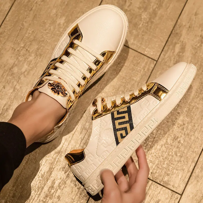 

New fashion shoes men's breathable beauty headboard shoes versatile printed men's casual shoes