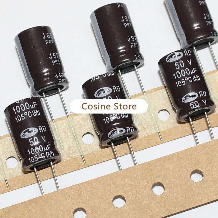 20 шт./лот двухконтактный электролитический оригинальный импортный конденсатор