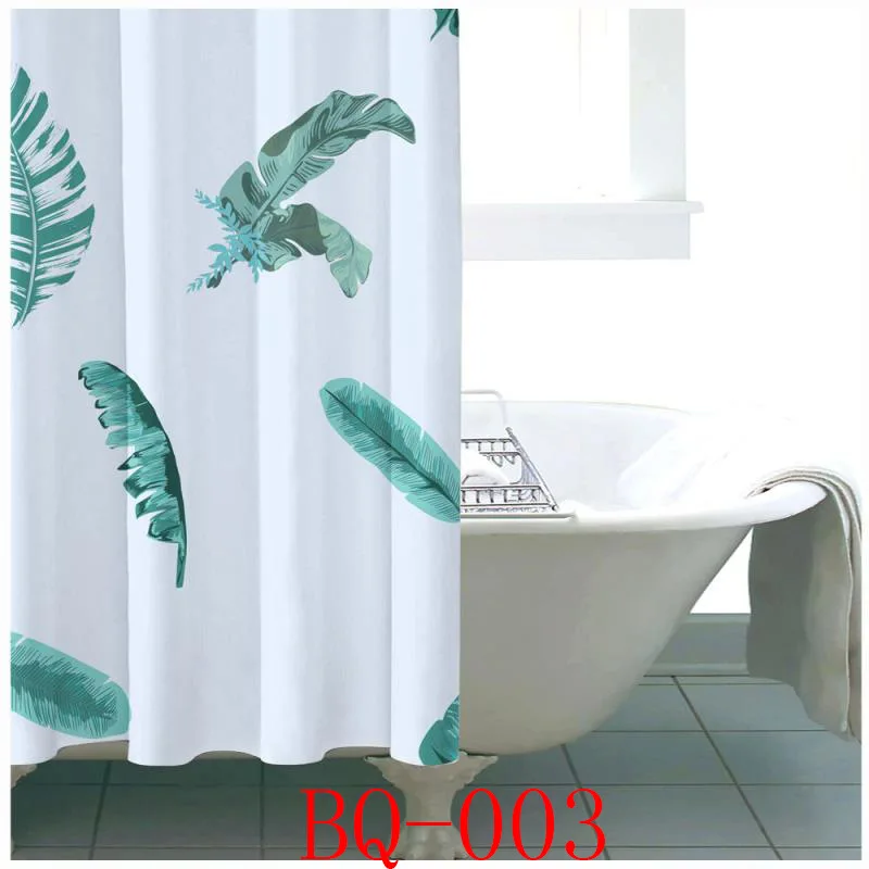 

Floral Shower Curtain Cartoon Modern Bathroom Waterproof Shower Curtain Fabric Nordic Voilage Rideau Shower Curtains BA60YL