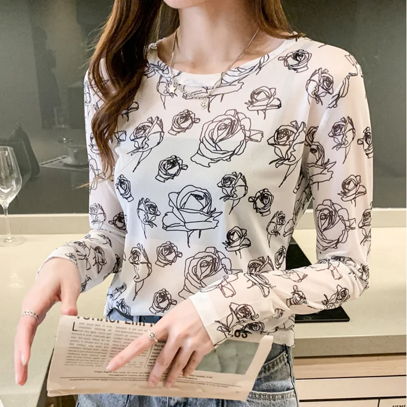 

Женская рубашка с принтом, женская блузка с длинным рукавом на весну и осень, стильные женские блузки без бретелек