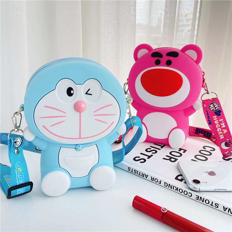 С модным животным Стиль сумки с цветочной вышивкой героями мультфильмов