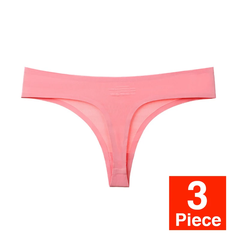 U 3pcs 3 шт., сексуальные стринги, бесшовные шелковые трусики, набор для женщин, стринги, низкая посадка, трусы, нижнее белье, Леопардовый принт, женское нижнее белье# D - Цвет: U 3pcs