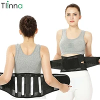 men women adjustable waist trainer magnetic belt lower back brace spine support waist belt orthopedic breathable lumbar corset