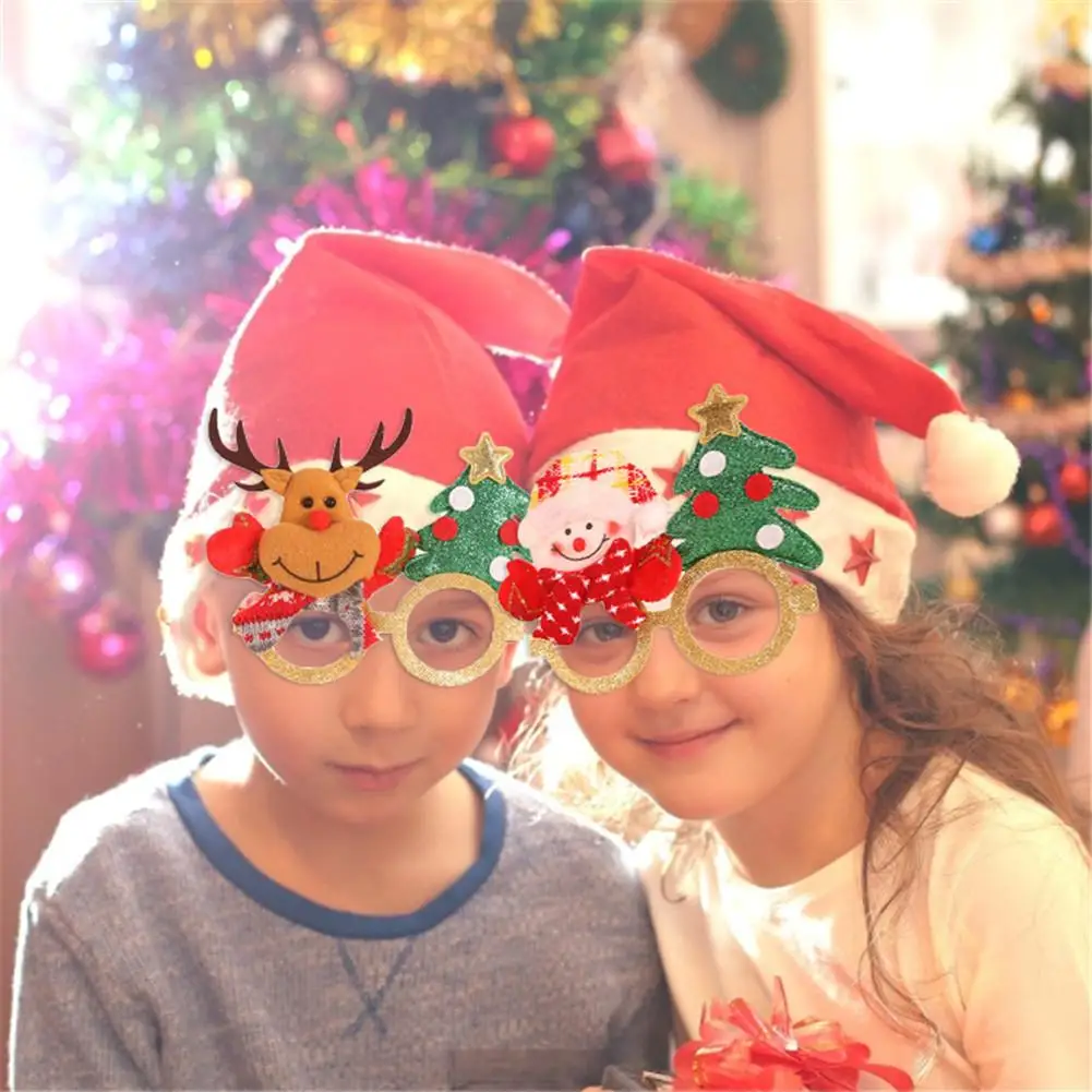Украшения для рождественской вечеринки оправа очков пластиковые Рождественские