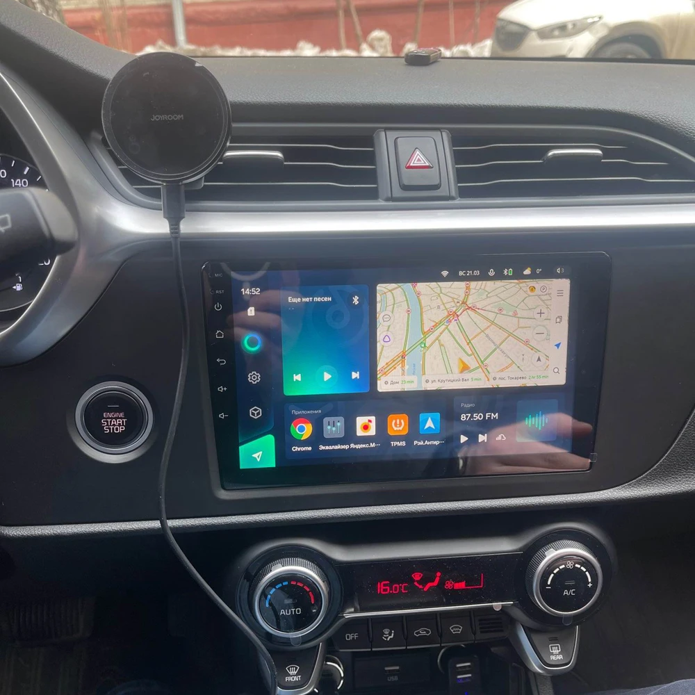 Автомагнитола 2 din 4 + 64 ГБ Android 9 1 GPS навигация для Kia Rio IV FB 2020-2021 неопределенный