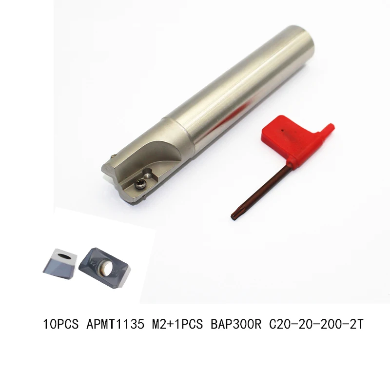 10 шт. APMT1135 м2 + 1 BAP300R C20 20 200 2 т поверхность с ЧПУ Резак Фрезерный резак карбид