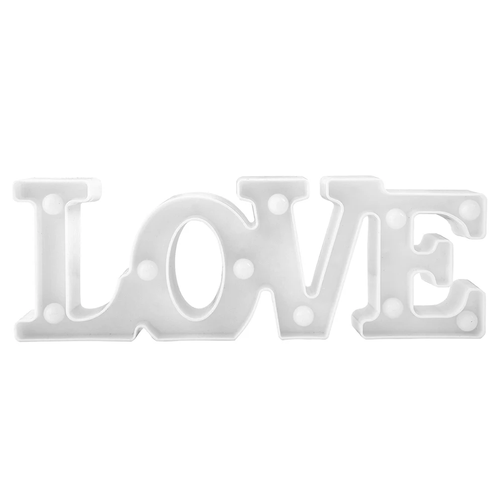 

LOVE LED Night Light Desktop Ornaments Lamps for Proposal Wedding Decorations Home Kid Bedroom Table Adornmen 29.5x10x4cmt