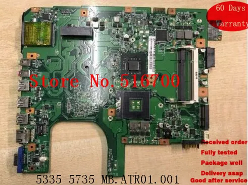 Материнская плата Carte Mere MBATR01001 для Acer Aspire 5335 5735 5735Z 48 4k801. 011 МБ ATR01.001 - купить по