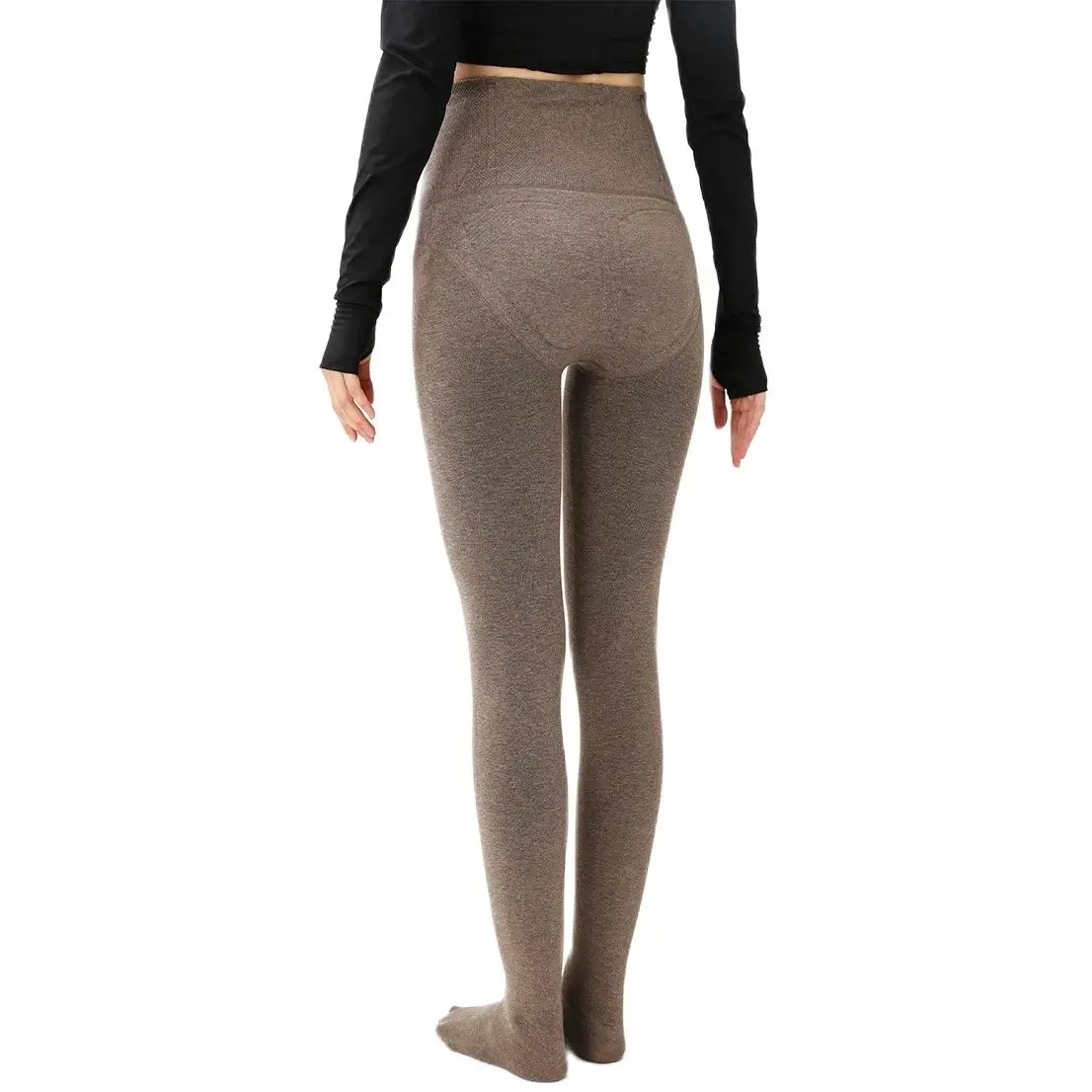 Эластичные леггинсы с завышенной талией 260-460 г