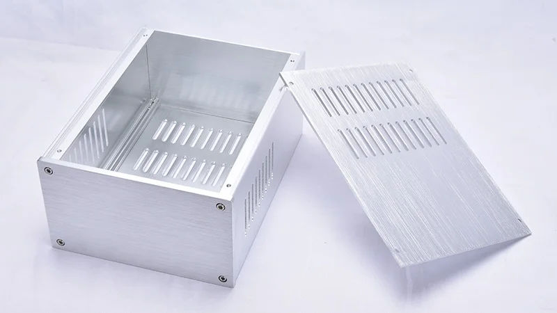 ЦАП усилитель чехол алюминиевый корпус источник питания DIY AMP Project W168 H100 L229