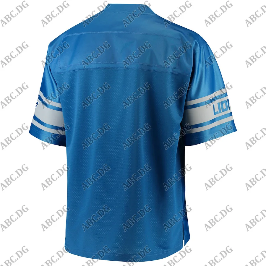 

Customized Stitch American Football Jersey Men Women Kid Youth Detroit Pro Line Blue Team Icon Jersey
