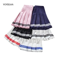 elastic waist women pleated skirts summer a line female mini skirt high waisted ladies dance short skirt harajuku woman skirts