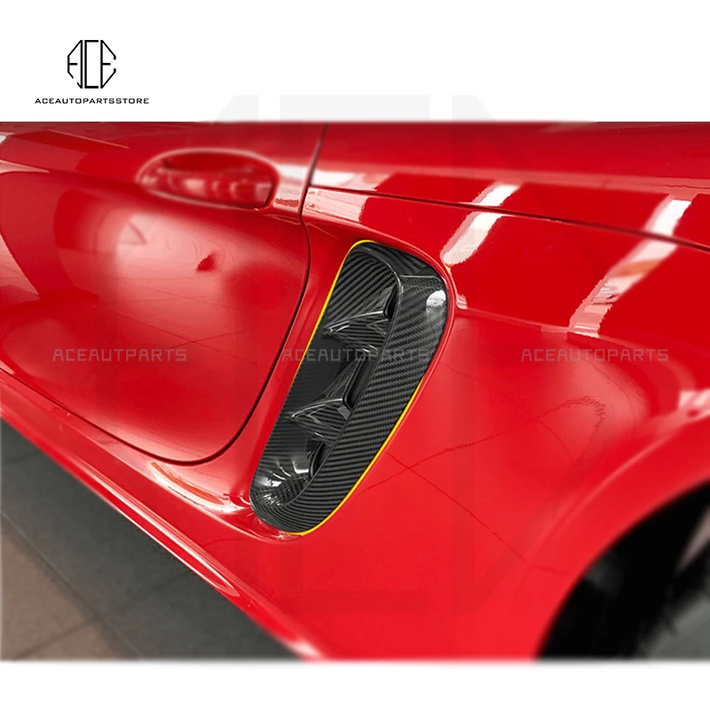 Боковое крыло из настоящего углеродного волокна Крышка вентиляционного