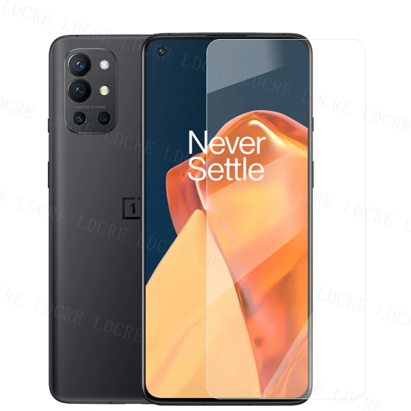 Cristal transparente para OnePlus 9R, Protector de pantalla para OnePlus 9R, pel&iacute;cula protectora de tel&eacute;fono de vidrio templado para OnePlus 9R, pel&iacute;cula de lente de c&aacute;mara-2