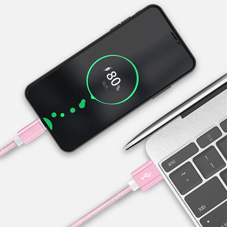Fanshu Micro USB кабель USB 2,0 нейлоновый плетеный кабель для синхронизации и быстрой зарядки для samsung Kindle Android huawei Xiaomi смартфон