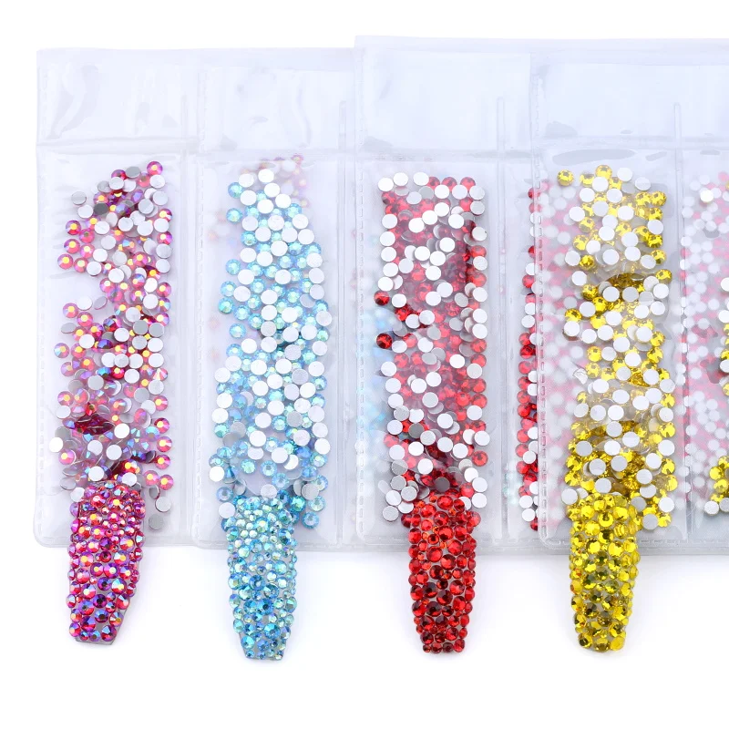 1440 шт. многоразмерные Кристаллы Стразы для ногтей украшения кристалл страз