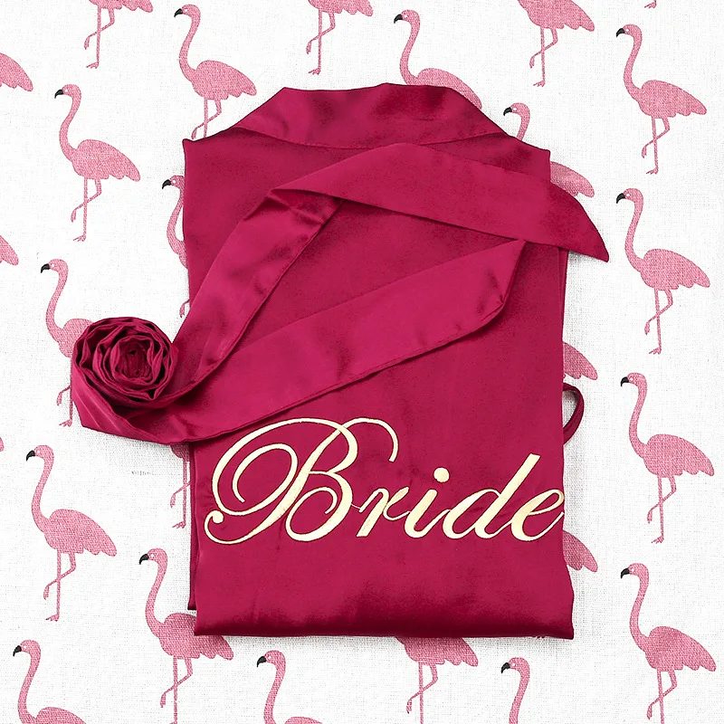 Халат для подружки невесты свадебный макияж халат с вышивкой интимное нижнее