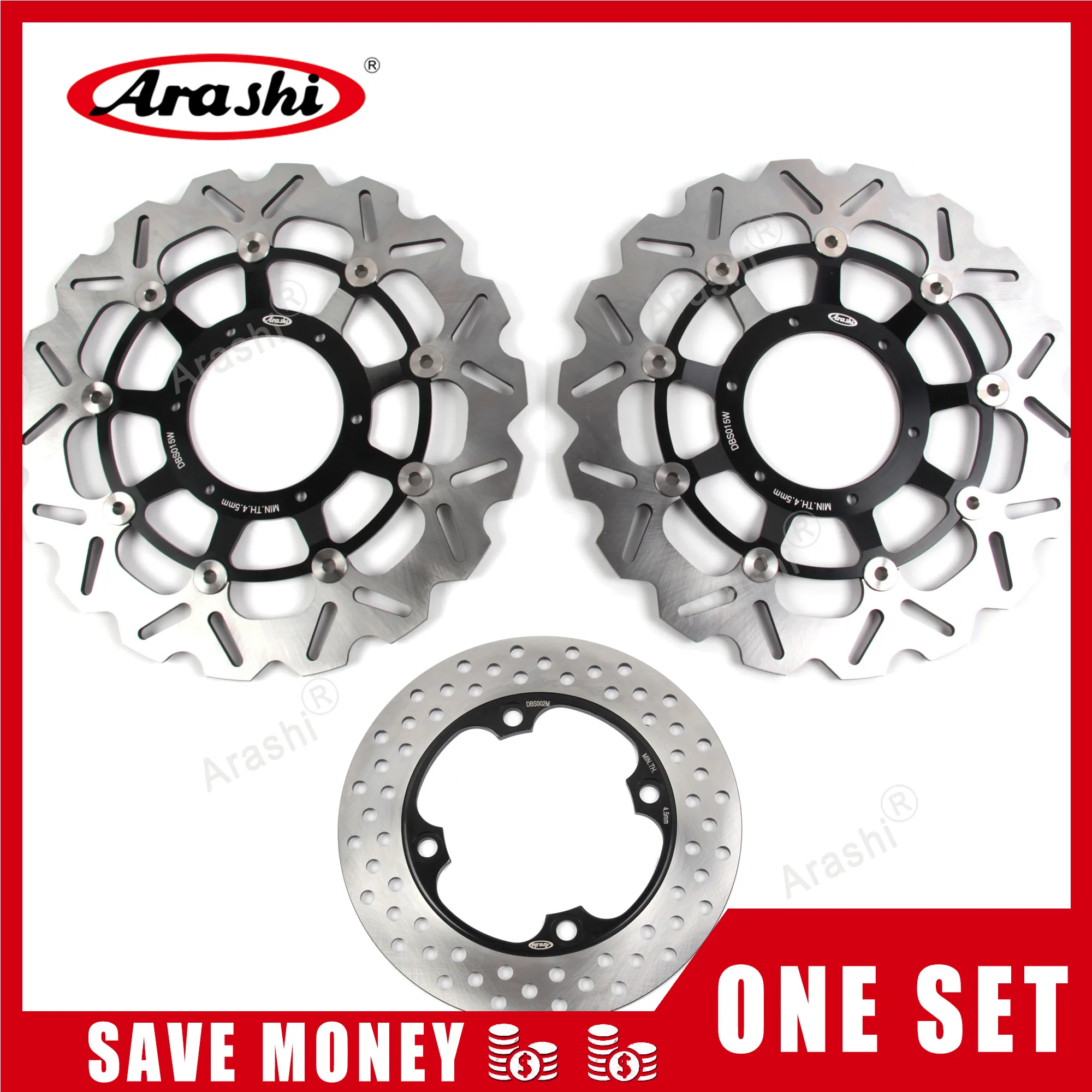 Arashi 1 Set For HONDA CBR600RR 2003 - 2015 Front Brake Disks Rear Disc Rotors CBR600 CBR 600 RR 600RR 2004 2005 2006 2007 | Автомобили и