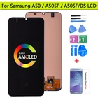 Super AMOLED 6,4 ''дисплей для Samsung Galaxy A50 SM-A505FNDS A505FDS, ЖК-дисплей, сенсорный экран, дигитайзер для Samsung A50 LCD