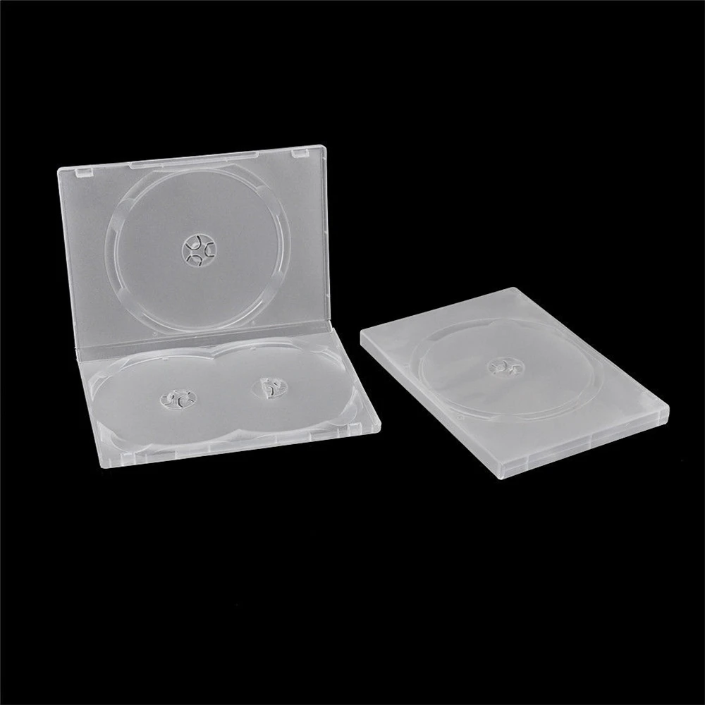 1PC Clear 3 Disc Holders DVD CD Case Movie Box Storage Holder Cover
