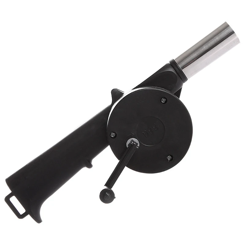 

Blower with Hand Crank Tool Convenient Easy Operation Portable Detachable Suit for BBQ Outdoor Camp Travel WWO66