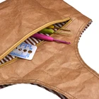 Портативная Милая Экологически чистая сумка для вязаная сумка с короткими ручками, органайзер для хранения пряжи, проекты, водонепроницаемая сумка для хранения бумаги, инструменты для шитья пряжи