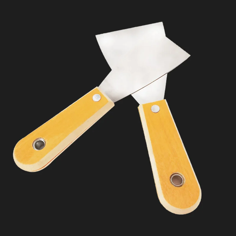 

Putty Knife Wood Handle 1-5 Inch High Carbon Steel Hand Tool Wood Handle Putty Knife Scraper For Gypsum Board