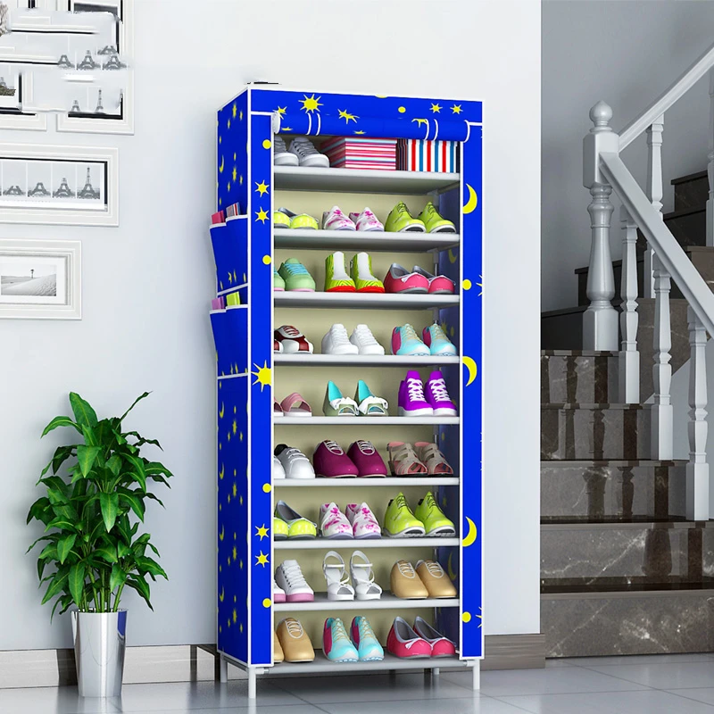 Пылезащитная стойка для обуви из ткани Оксфорд полка шкаф хранения портативный