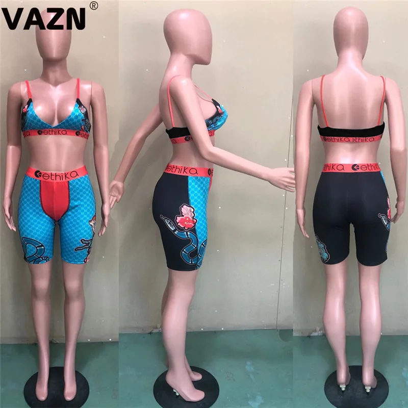 Женский пляжный ажурный комплект VAZN пикантный мягкий эластичный Молодежный