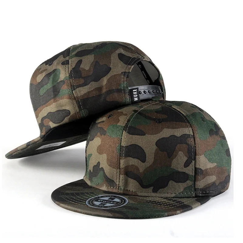 Fashion Camouflage Personality Unisex Baseball  Sunscreen Leisure Man Hip Hop Caps Breathable Sun Visor Flat Snapback Hat Z05