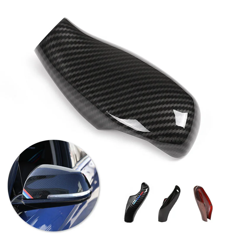 

For BMW 5 6 7 Series G30 G32 G11 G12 X3 G01 X4 G02 Car Gear Head Shift Knob Cover Handbrake Grip Case Carbon Texture Shell
