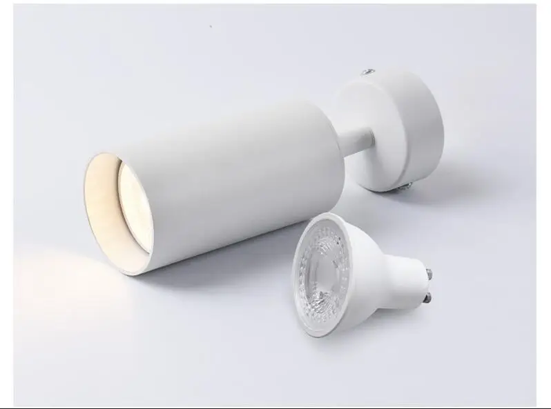 Светодиодные лампы GU10 Трековый светильник алюминиевый потолочный направляющая