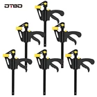 DTBD 4-дюймовый быстрозажимный F-образный зажим, деревообрабатывающий стержневой зажим, деревообрабатывающий обратный зажим, F-образный зажим, ручной инструмент сделай сам