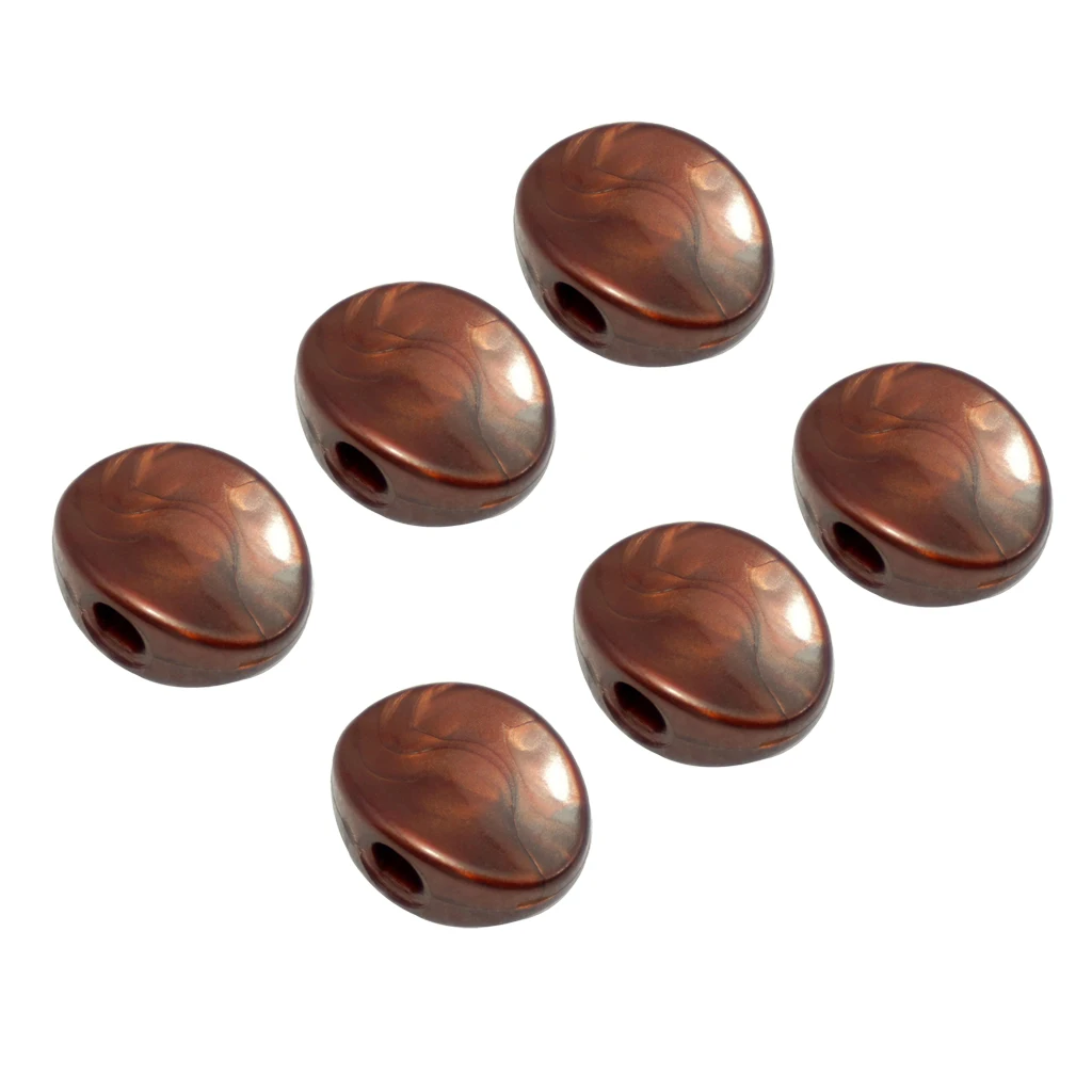 6 Pcs Electric Guitar Tuning Pegs Cap Tuners Machine Head Replacement Buttons Knobs Coffee | Спорт и развлечения