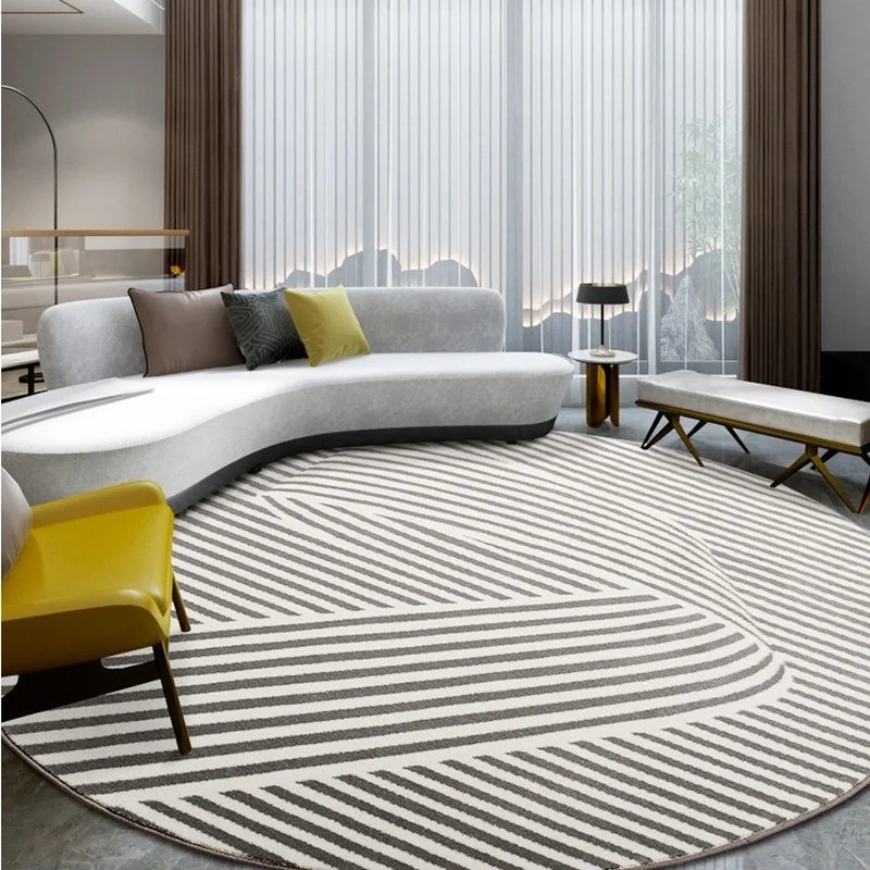 

Round Carpet Bedroom Decoration Carpet Living Room Carpet Hanging Basket Floor Mat Line Round Floor Mat Non-slip Carpet Rugs