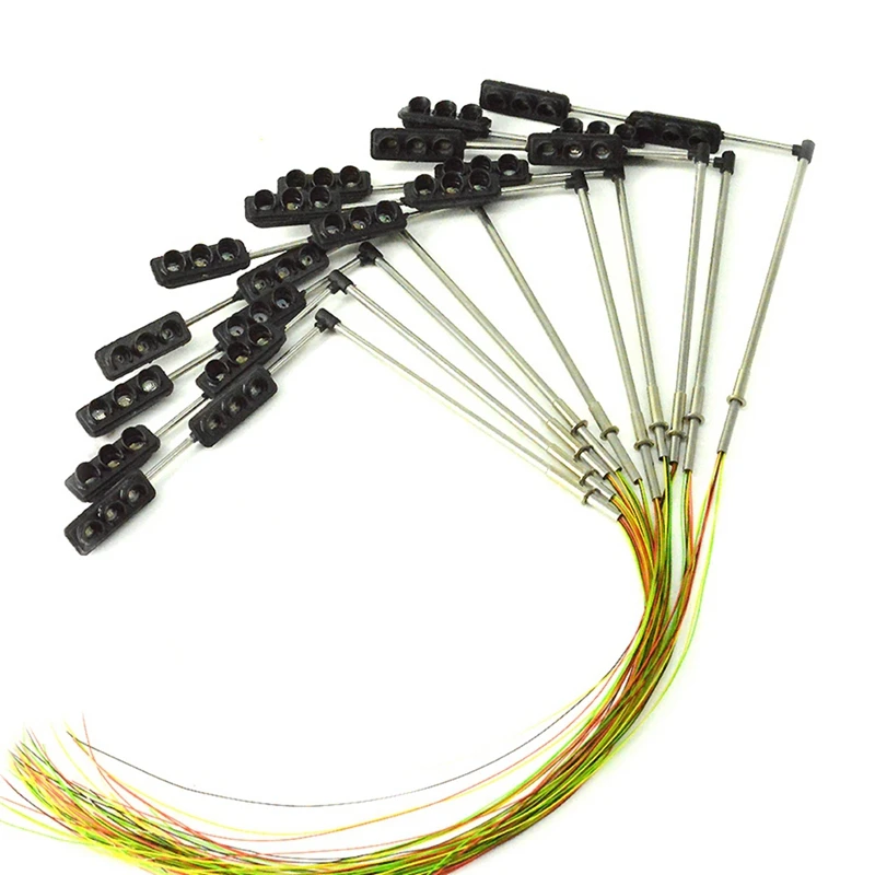 3 цвета светофорный светильник с сигналами Хо ОО Масштаб Модель 6Led для Diy песочный