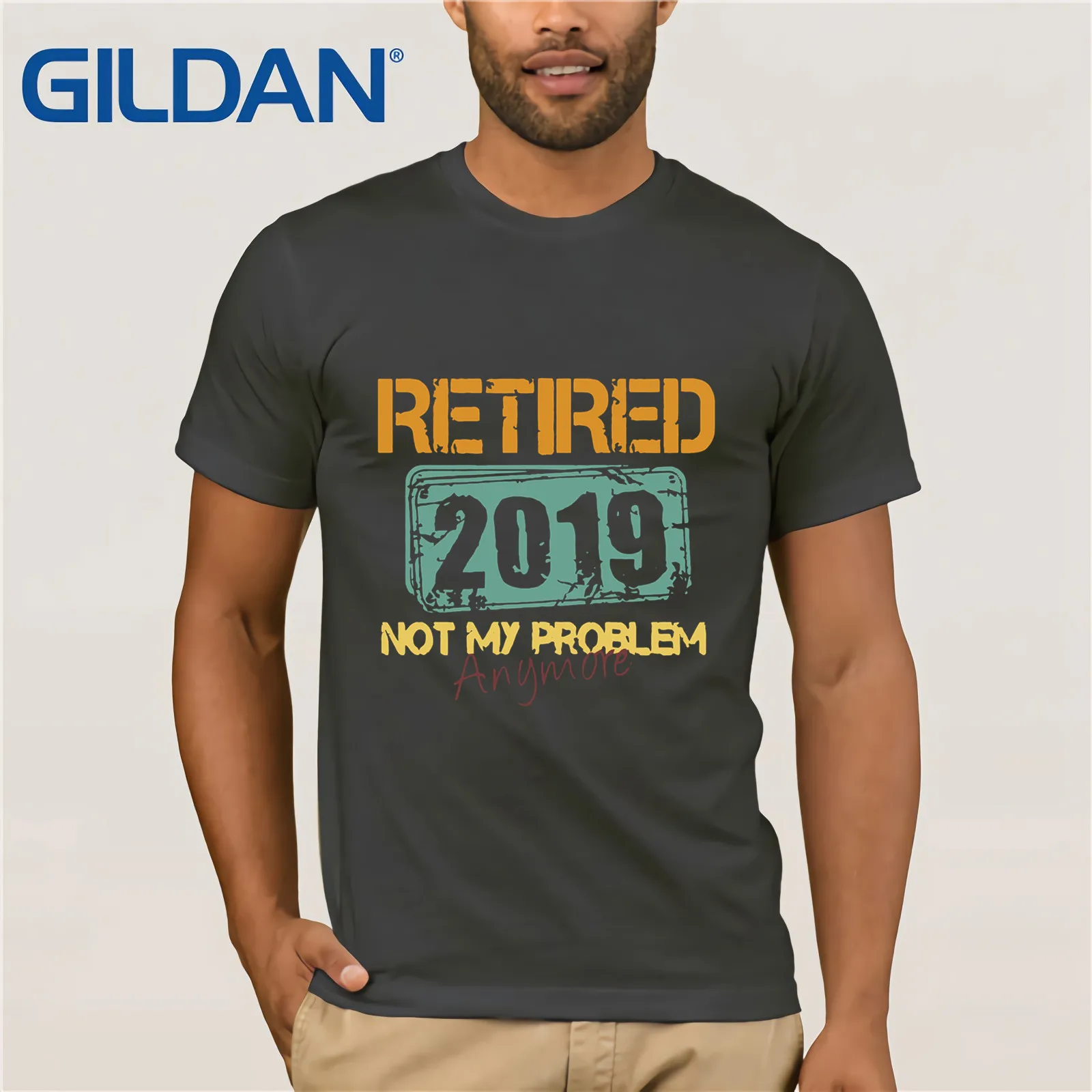 Receed 2019 Not My больше Shrit Летняя мужская футболка с коротким рукавом круглым вырезом