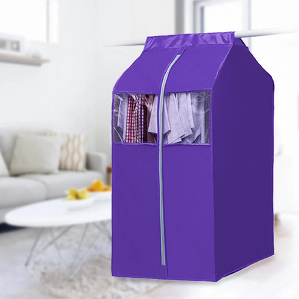 

Big Clothes Dust Cover Three-dimensional Storage Clothes Hanging Clothes Dust Garment Bag 50*60*93cm Organizer