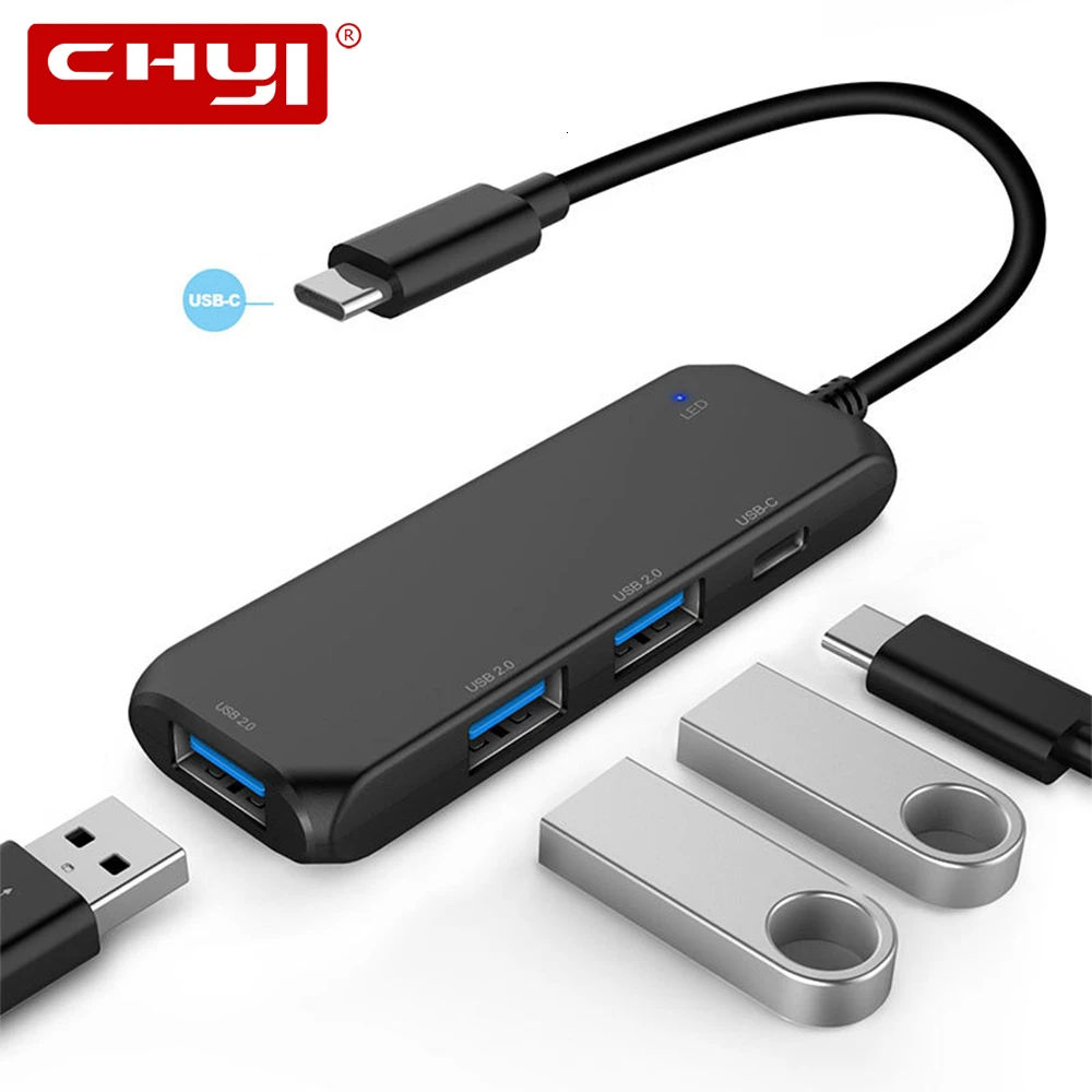 CHYI Multi Тип C 3 1 док станция USB 2 0 Порты и разъёмы высокое Скорость разветвитель для