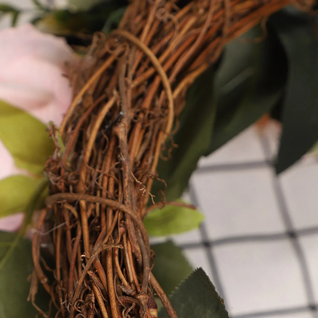 Искусственный Розовый венок цветок лента-гирлянда искусственный из подсолнухов